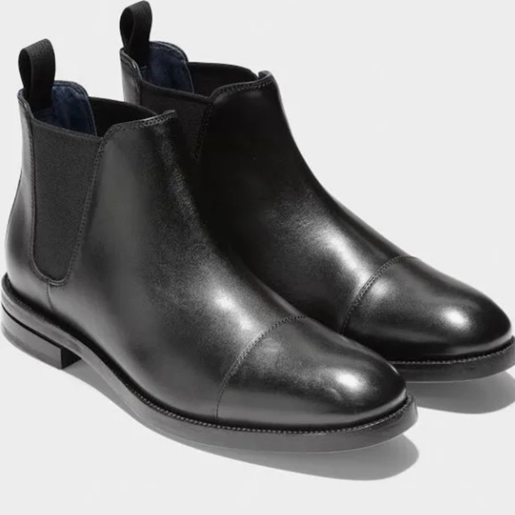Cole Haan Men's Wagner Grand Waterproof Leather Chelsea Boots (Size 10) - Picture 1 of 6